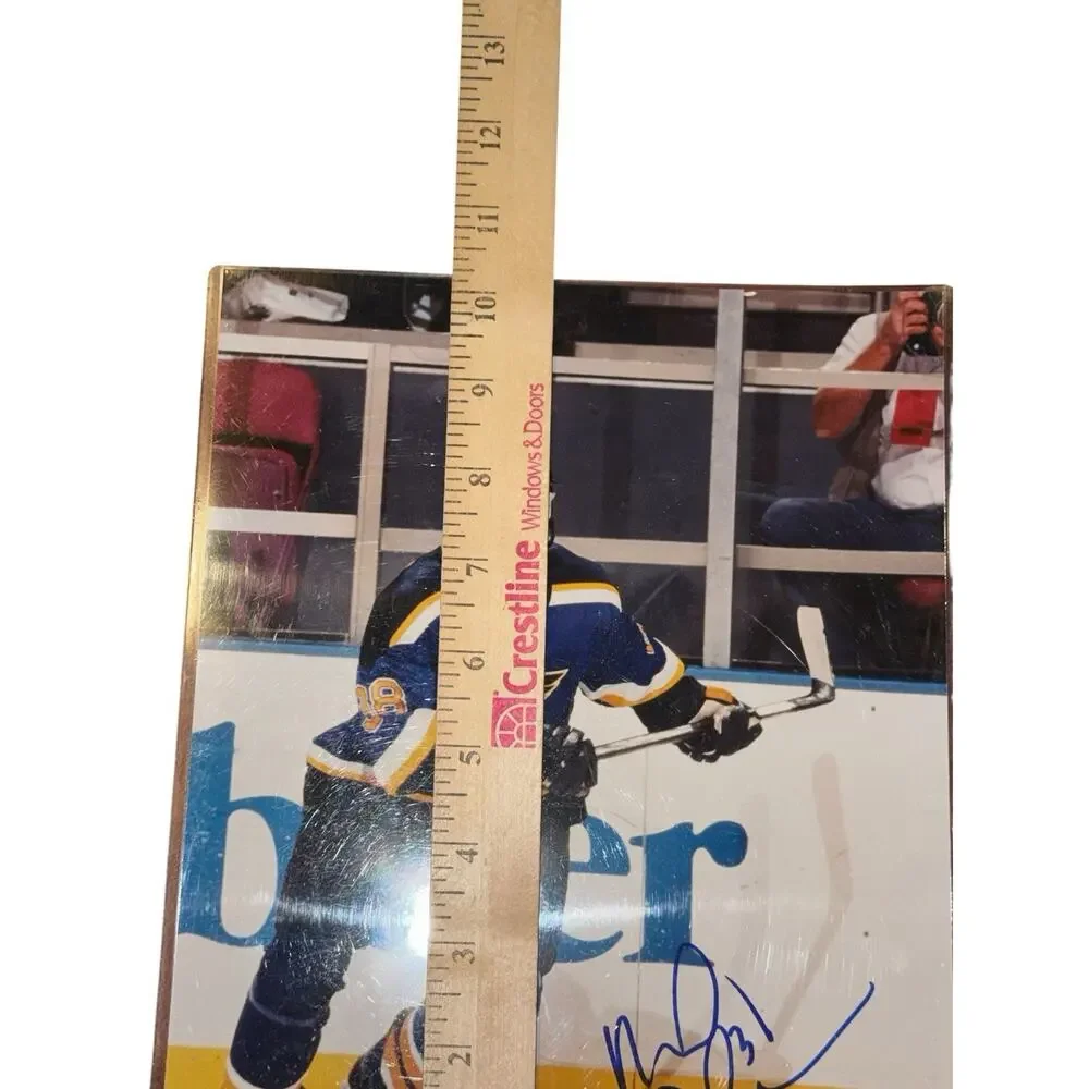 Pavol Demitra Signed STL St Louis Blues 8x10 Photo‎ w 25 Years Certificate NHL
